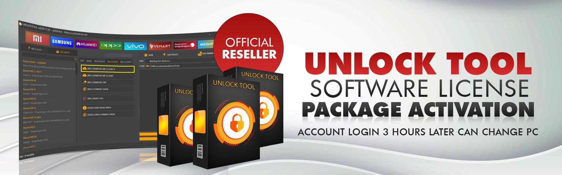 UnlockTool 12 months License Activate/Renew ( Direct Source) Fast (24x7)